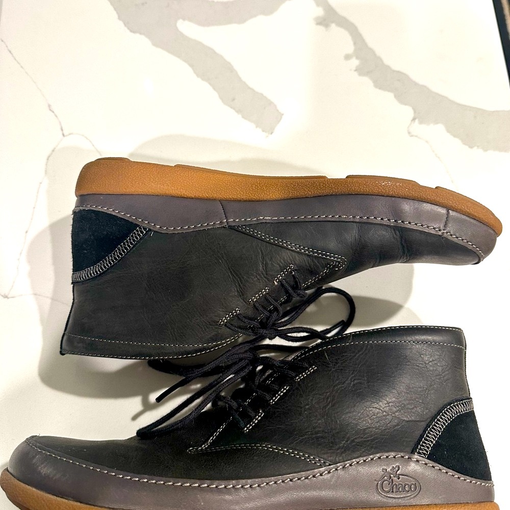 Black Leather Men's Shoes